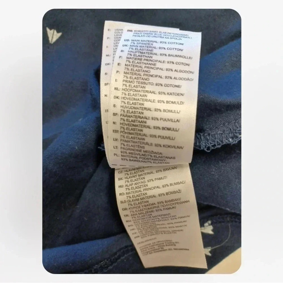 Reebok  Blue Long Sleeve Crop Top Size Large - Picture 5 of 10